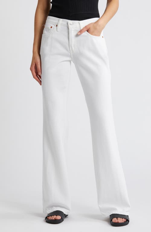 Re/Done Low Rise Loose Bootcut Jeans White at Nordstrom,