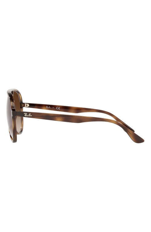 Shop Ray Ban Ray-ban 57mm Gradient Aviator Sunglasses In Havana/brown Gradient