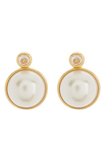 Kate Spade New York Have A Ball Stud Earrings In White/gold Multi