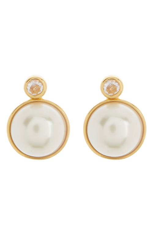Kate Spade New York Have A Ball Stud Earrings In White/gold Multi