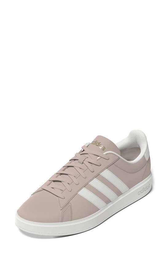 Adidas Originals Grand Court 2.0 Sneaker In Taupe/ White/ Gold | ModeSens