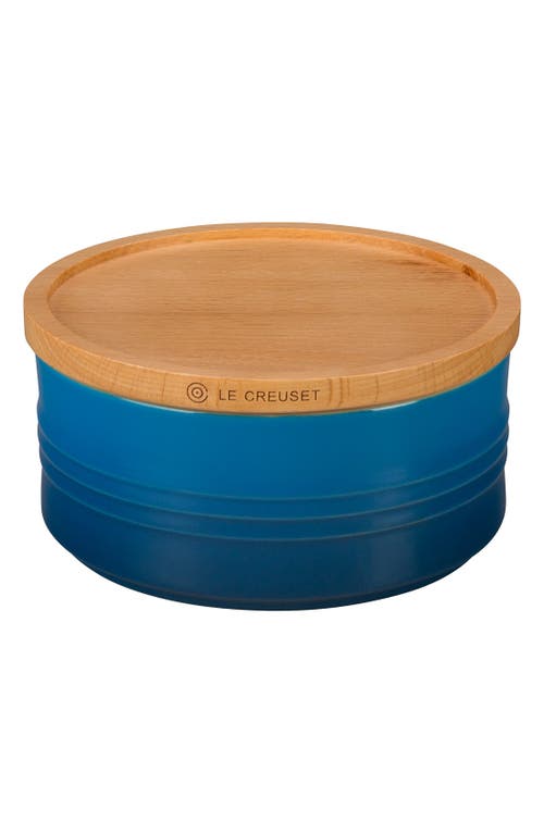 Le Creuset Glazed Stoneware 23 Ounce Storage Canister with Wooden Lid in Marseille at Nordstrom