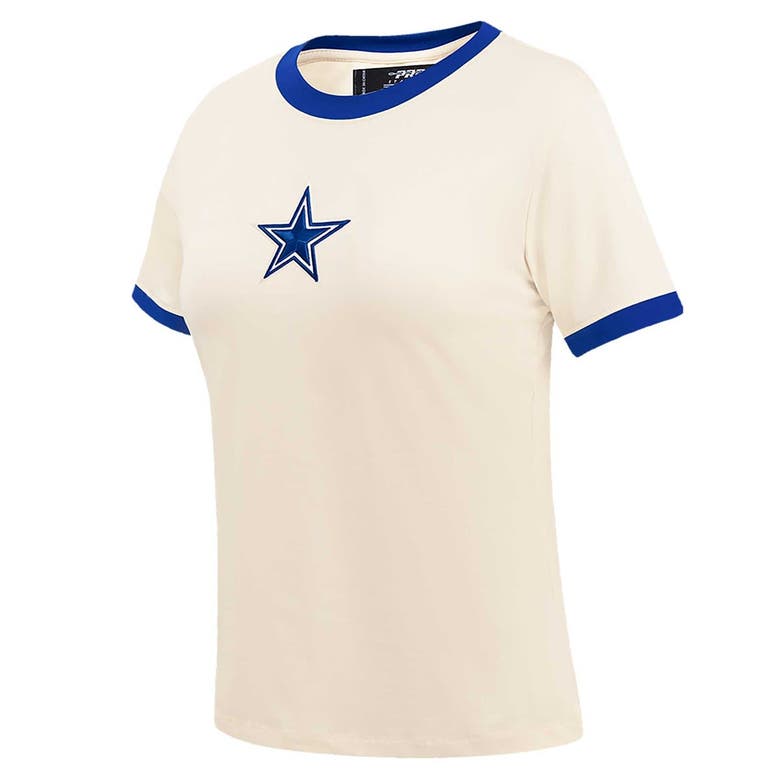 Shop Pro Standard Cream Dallas Cowboys Retro Classic Ringer T-shirt