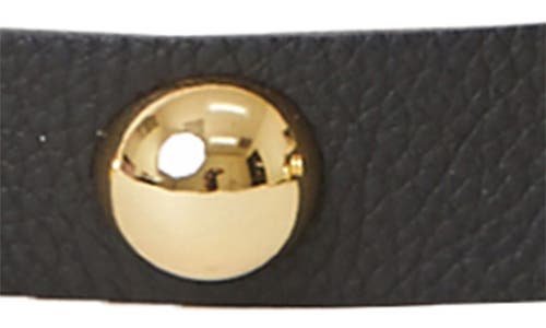 Shop B-low The Belt Tilly Moto Studded Leather Belt In Black Gold