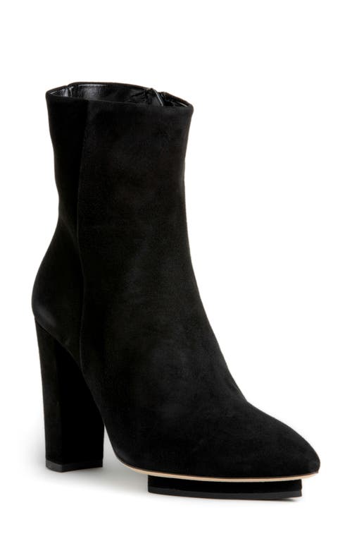 BEAUTIISOLES Teresa Pointed Toe Platform Bootie in Black 