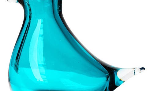 Cloudnola Glass Bird Vase In Blue