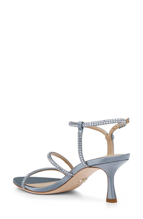 Badgley Mischka Collection Julianna Ankle Strap Sandal In Ice Satin