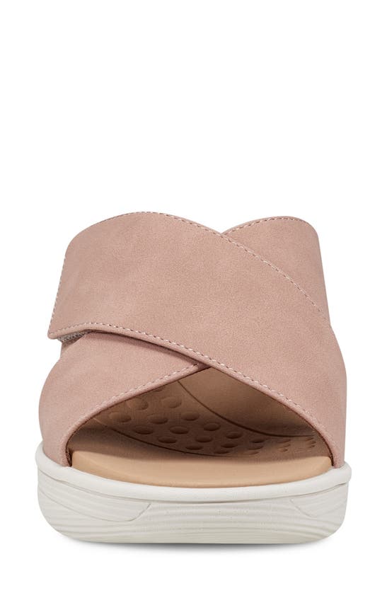 Shop Easy Spirit Bindie Wedge Sandal In Rose Dawn