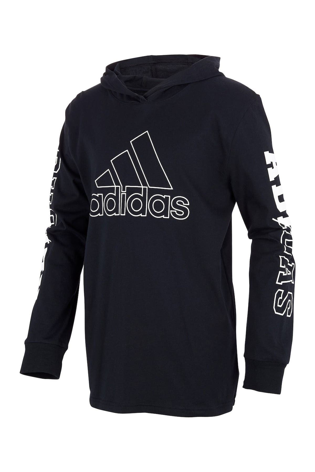 adidas graphic long sleeve hoodie