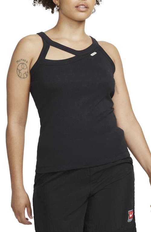 Nike Sportswear Collection Cutout Tank in Black/black/black at Nordstrom, Size X-Small