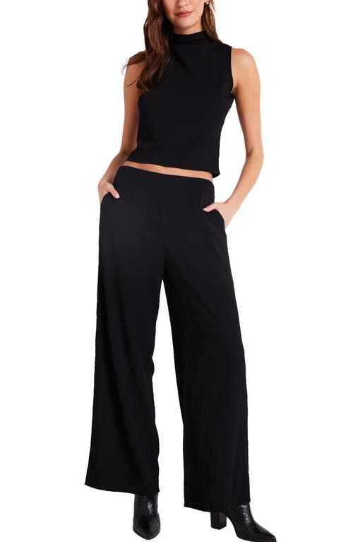 Shop Bella Dahl Clean Wide Leg Pants In Black