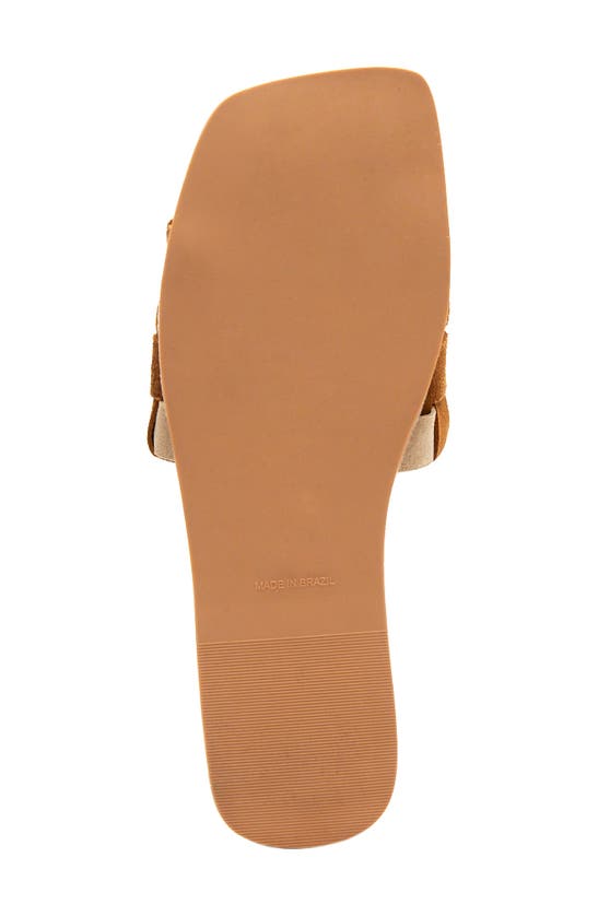 Matisse Soleil Woven Suede Slide Sandal In Tobacco Multi | ModeSens