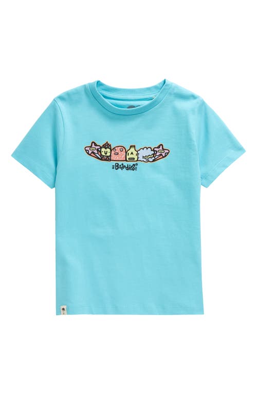 Boardies Kids' Monsters Organic Cotton Graphic T-Shirt Blue at Nordstrom, Y