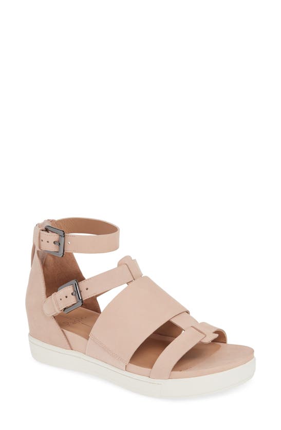 Linea Paolo Renata Strap Sandal In Blush Nappa Leather
