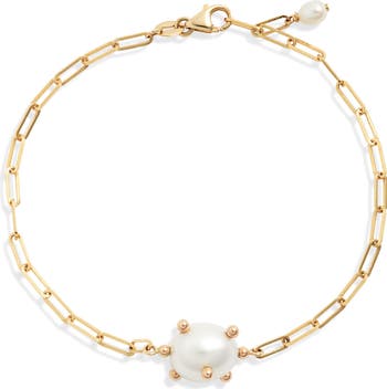 Poppy Finch Bubble Cultured Pearl Station Bracelet | Nordstrom