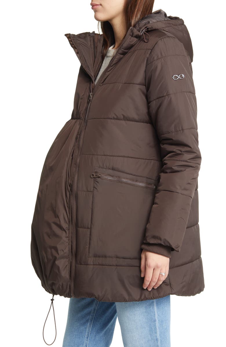 Modern Eternity 3-in-1 Hybrid Quilted Waterproof Maternity Puffer ...