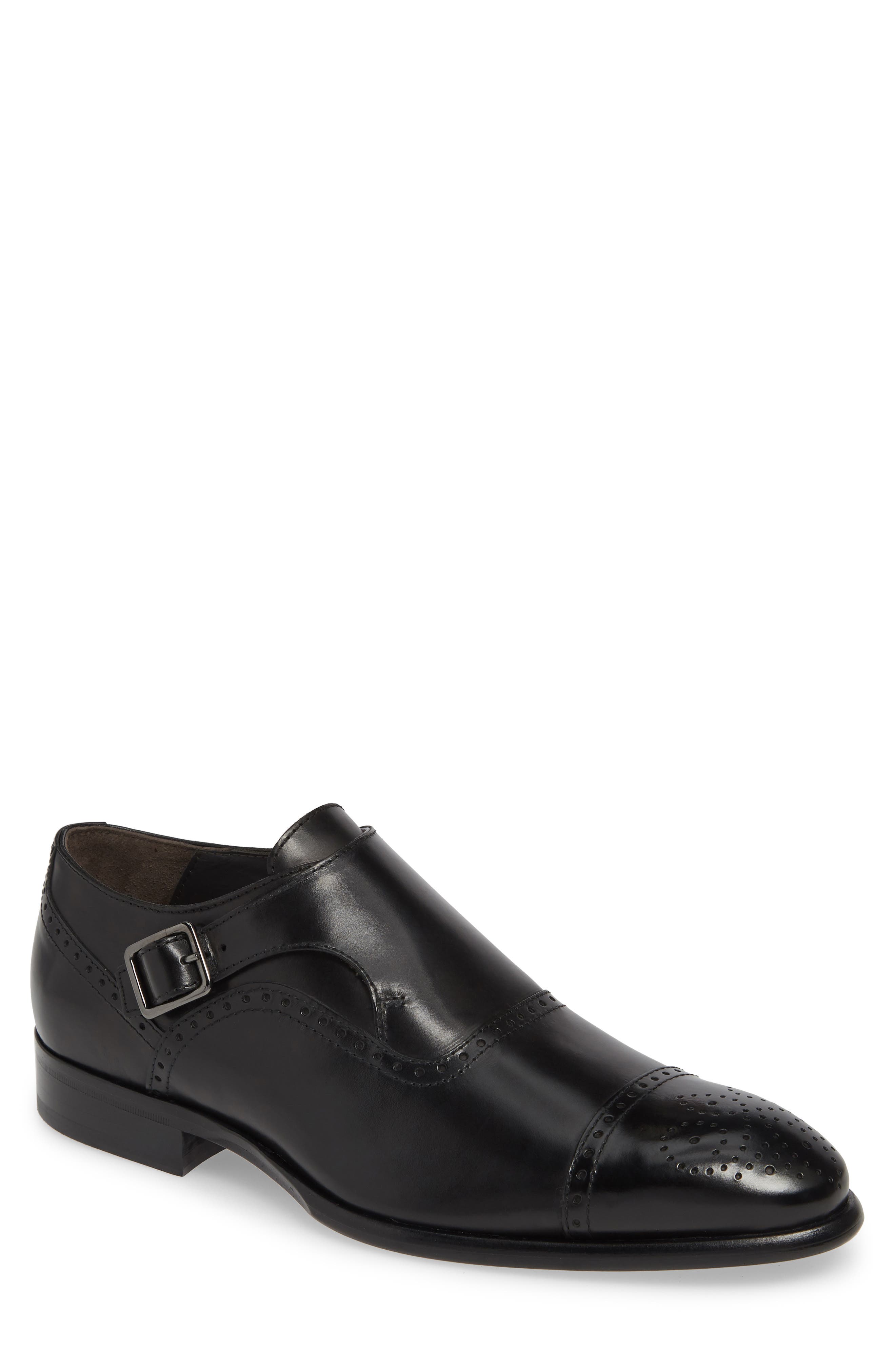 To Boot New York Ottimo Monk Strap Shoe, Black
