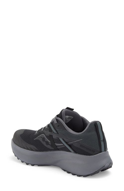 Shop Saucony Ride 15 Tr Trail Running Shoe In Black/charcoal