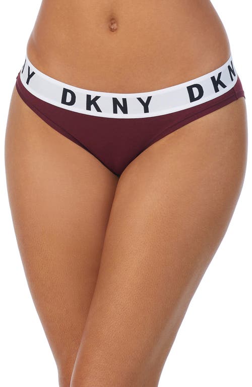 DKNY Cozy Boyfriend Bikini Briefs Chocolate Truffle at Nordstrom,
