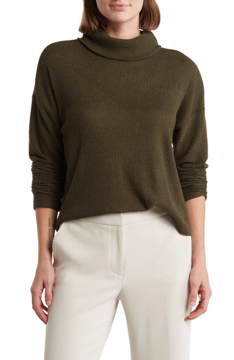 Ribbed Crop Pullover Sweater