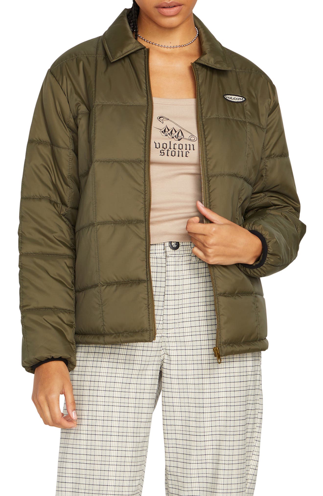 ThisThatThem Water Repellent Quilted Jacket Nordstrom