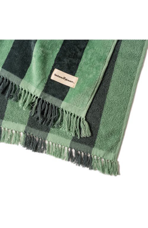Shop Business & Pleasure Business And Pleasure Co Holiday Fringe Beach Towel In Green