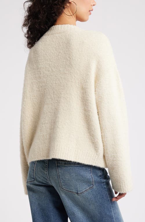 Shop Bp. Fuzzy Cardigan In Ivory Dove