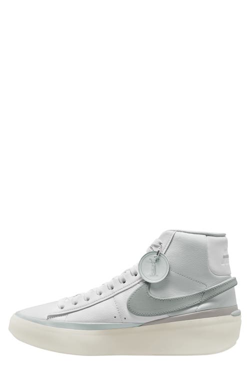 Shop Nike Blazer Phantom Mid Top Sneaker In White/pumice/white