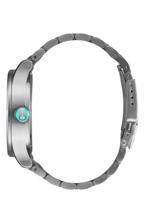 Shop Nixon The Sentry Bracelet Watch, 42mm In Silver/turquoise