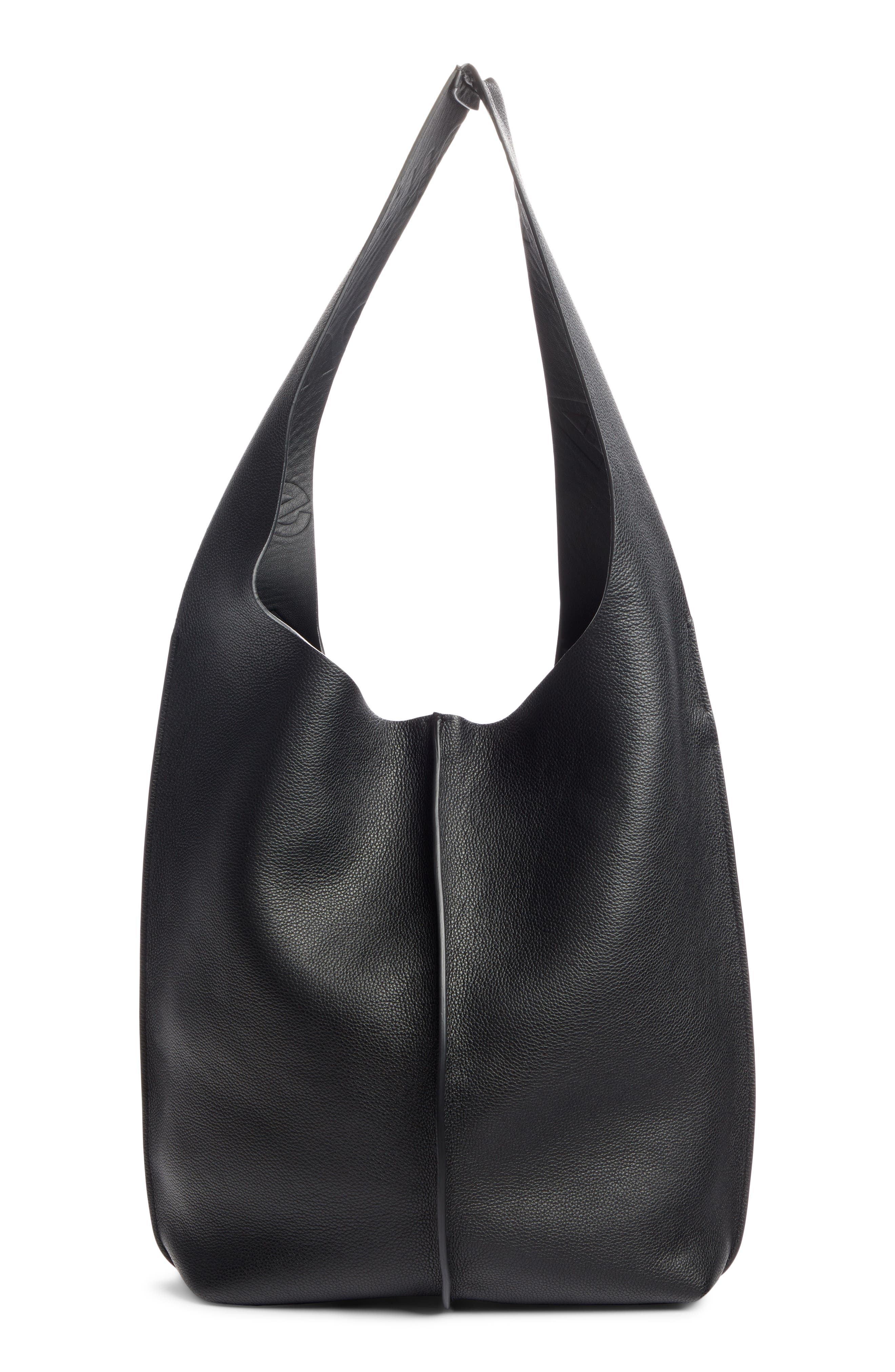 leather tote bag with shoulder strap