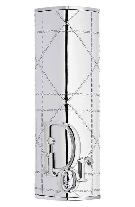 Dior Addict Limited Edition Shine Lipstick Couture Case - Refillable In White Cannage