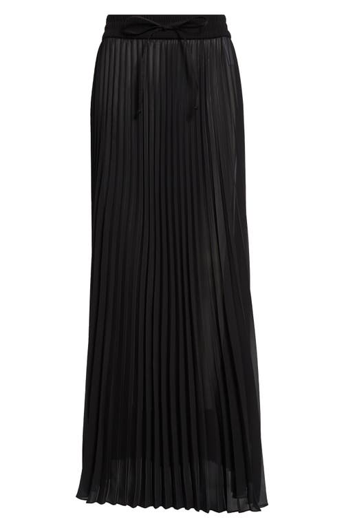 Shop Peter Do Pleated Sheer Maxi Skirt In Black