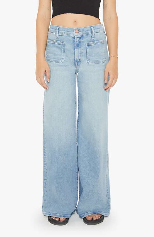 MOTHER Lil' Undercover Sneak Patch Pocket Wide Leg Jeans California Cruiser at Nordstrom,