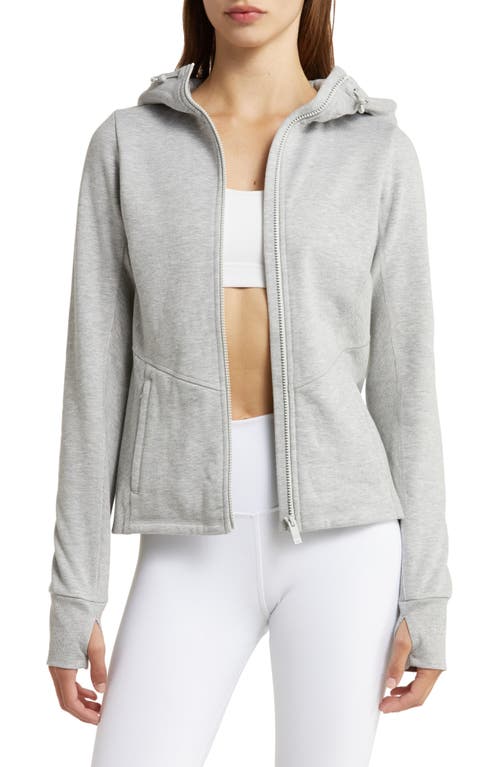 Alo Foundation Zip Hoodie Athletic Heather Grey at Nordstrom,