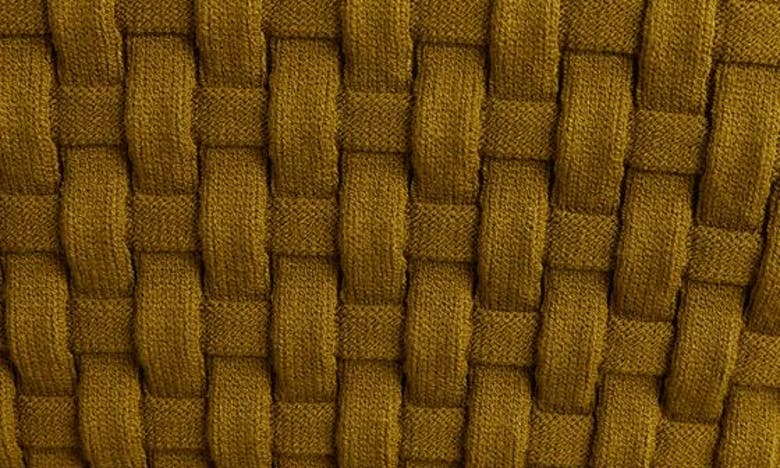 Shop Dries Van Noten Tingle Basket Weave Short Sleeve Top In Olive 607