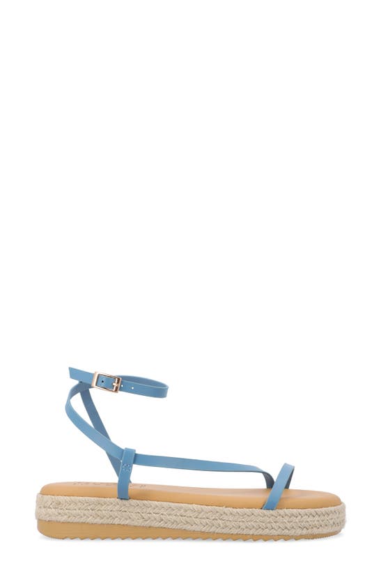 Journee Collection Odelia Tru Comfort Espadrille Sandal In Blue