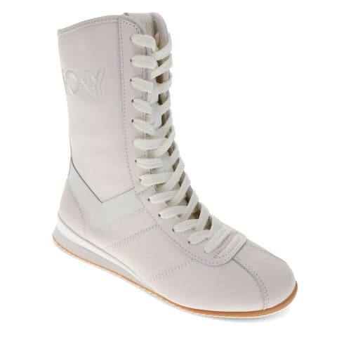 Shop Pony Ko-80 High Classic Sneakers In Whisper White/gum