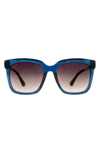 Diff 54mm Square Sunglasses In Blue