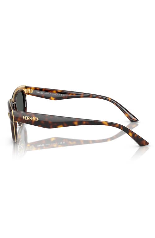 Shop Versace 52mm Cat Eye Sunglasses In Havana