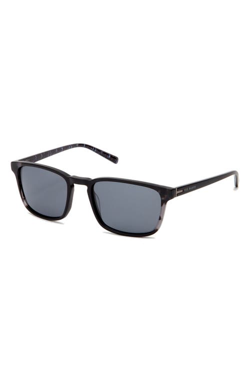 Ted Baker London 56mm Polarized Square Sunglasses In Black