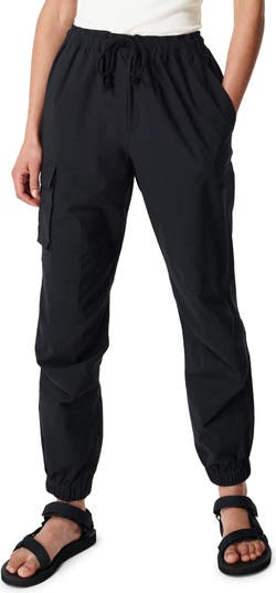 Teal Satin Cargo Pants –