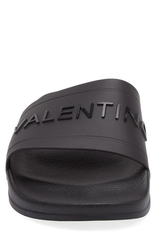 Valentino By Mario Valentino Giano Slide Sandal In Black