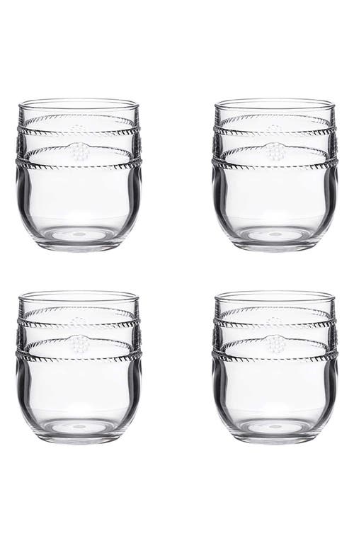 JULISKA JULISKA ISABELLA SET OF 4 ACRYLIC SMALL TUMBLERS 