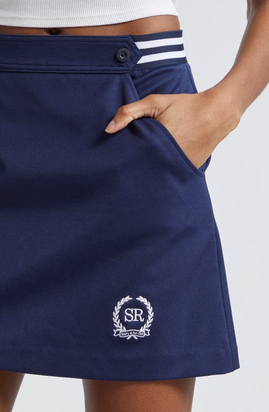 Shop Sporty And Rich Sporty & Rich Kelly Skirt In Navy