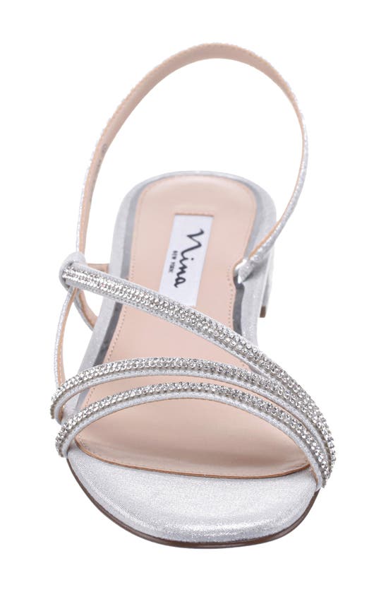 Shop Nina Skylee Slingback Sandal In True Silver
