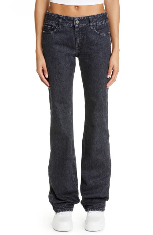 Stella McCartney Low Rise Jeans in Washed Black