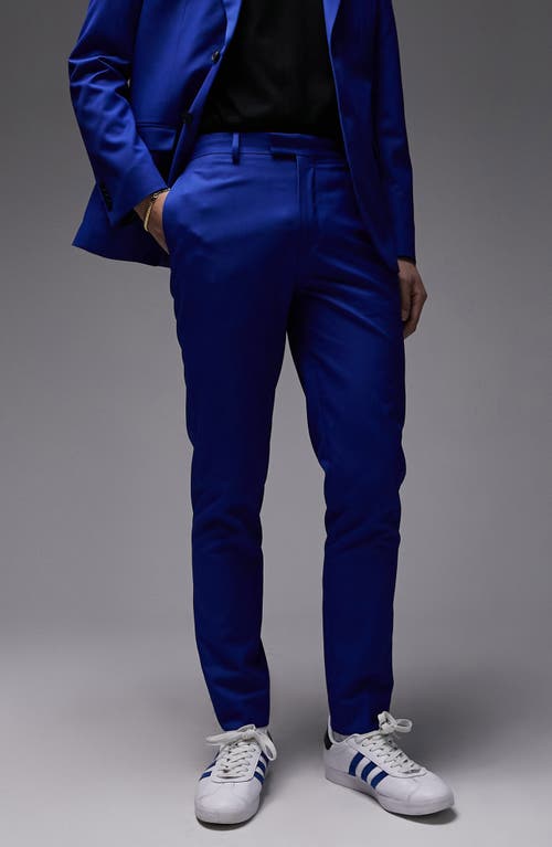 Slim Suit Pants in Mid Blue