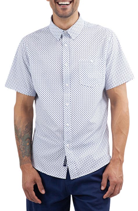 Men s White Short Sleeve Button Down Shirts Nordstrom Rack