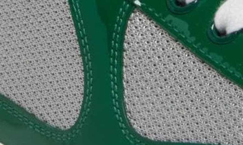 Prada America's Cup Vernice Patent Runner Sneakers In Verde