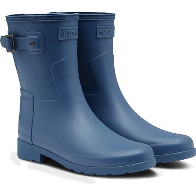 Hunter Original Refined Short Rain Boot, Blue